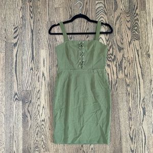 Green Corset Top Dress